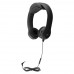 FLEX-PHONES XL Black with in line mic, Indestructible, Single-Construction Headset For Teens