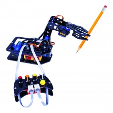The 4-axis STEAM Robo-Arm kit for Arduino is a compact kit loaded with STEAM education, from construction to mechanical engineering to coding! 