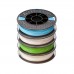 PLA Premium 1.75 Filament,500g,4-Pack,Blu,Gry,Grn,Ntrl (25617)