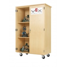 VEX ROBOTICS, MOBILE STORAGE CABINET, MAPLE