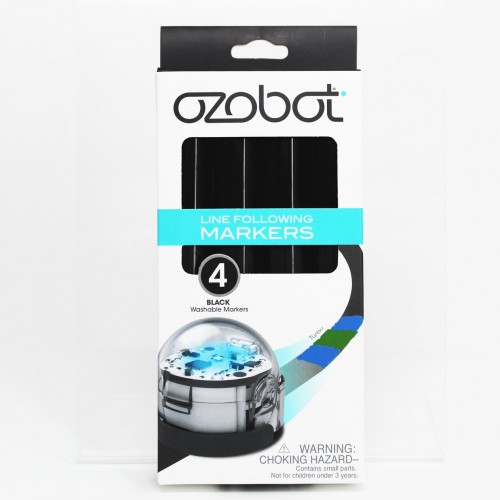 Ozobot Markierungsset schwarz Farbcode Waschbar Marker Linefollowing 