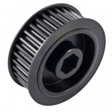 Timing Pulley (HTD 5mm) - 36T, for 15mm or (2X) 9mm Timing Belts, 1/2" Hex (217-4103)